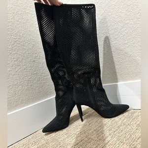 Leather Knee High Boots